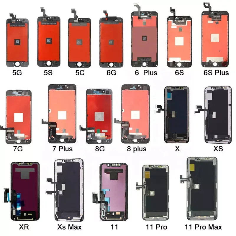 Lcds para telefones celulares para iphone xs, 5.8 polegadas, display touch screen, montagem, substituição, digitalizador, painel, peça de reparo