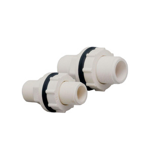 Connecteur de réservoir UPVC personnalisé de 1 à 1/4 pouces-raccord fileté BSP blanc pour stockage d'eau Sch40 Upvc Union 55.45 Pipe Union Upvc - Product Image 3