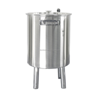 Fût de brassage et bouilloire de fermentation en acier inoxydable 80L, écologique, avec composants de base à roulement pour la brasserie artisanale à domicile