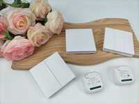 1/2gang Smart Life untuk Panel Sakelar Nirkabel Aplikasi IP44 Tahan Air AC100-240V Lampu Dinding Jangkauan 150m Dioperasikan dengan Baterai Tahan Lama