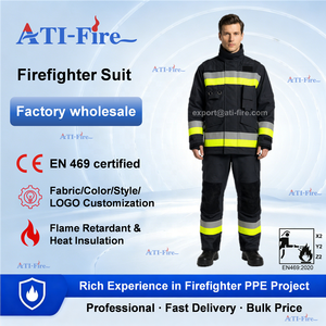 ATI-FIRE Uniforme de pompier EN469 NOMEX CE EN469 <span class=keywords><strong>DRD</strong></span> pour intervention d'urgence, vente en gros et en vrac - Product Image 5