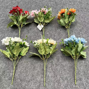 باقة زهور هدرانج صغيرة مزخرفة 5 فروع أشجار زهور اصطناعية صغيرة لحفلات الزفاف - Product Image 4