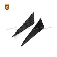 Lame de pare-choc avant en Fiber de carbone véritable, lot de 2,