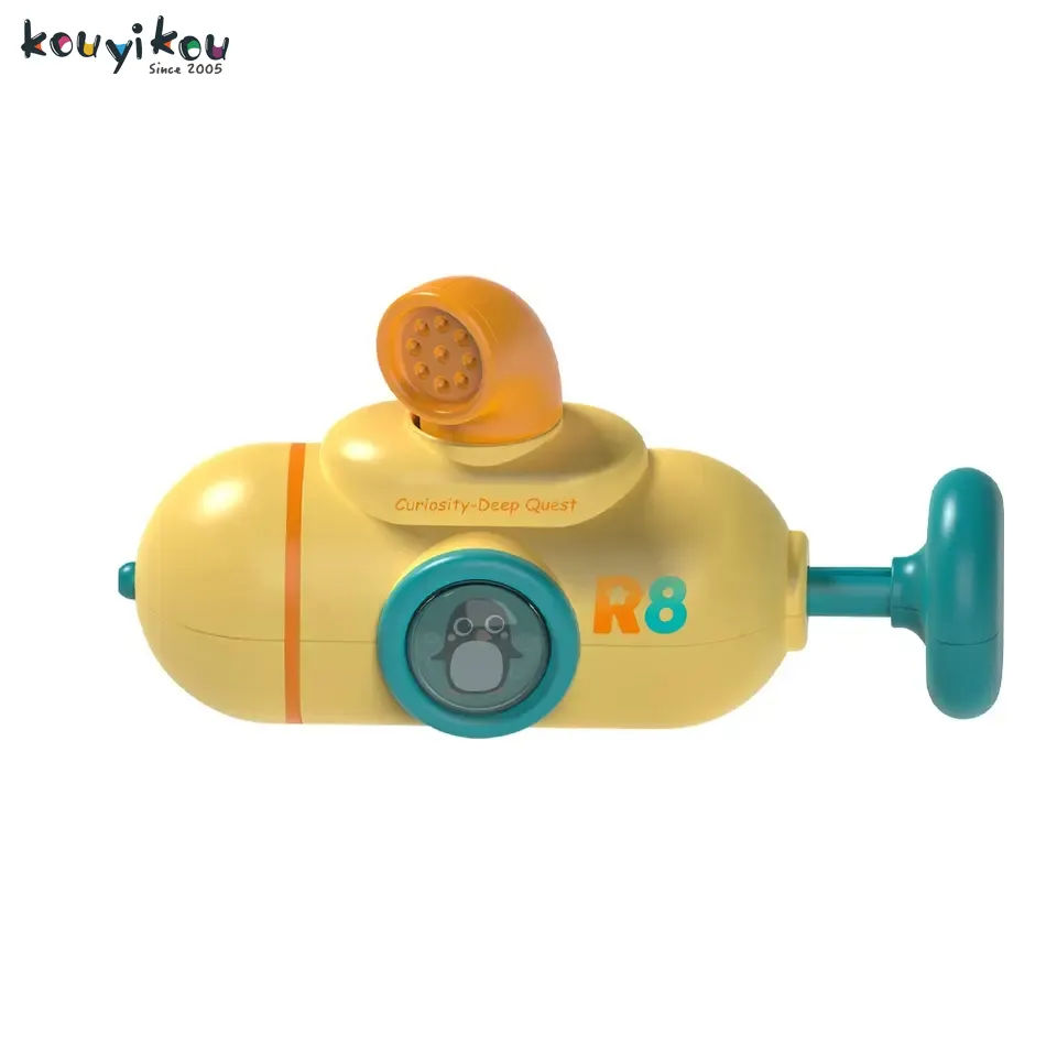 Juguetes de baño Kouyikou Mini submarino Set Diy Kit de juguete para niños bebé agua piscina baño 2024 plástico lindo regalo para niños