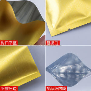 Sachet <span class=keywords><strong>de</strong></span> café thermoscellé emballage en plastique <span class=keywords><strong>3</strong></span> joints latéraux sac d'égouttement <span class=keywords><strong>de</strong></span> café Mini feuille d'aluminium dorée <span class=keywords><strong>graine</strong></span> petit thé café Mylar sacs - Product Image 6