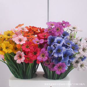 Flores de Seda Violetas Artificiales para Decoración de Bodas, Exteriores y Hogar - Product Image 5
