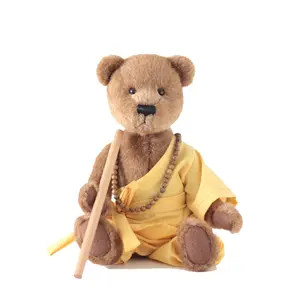 크리 에이 티브 박제 드레싱 인형 무술 스님 곰 봉제 장난감 중국 쿵후 테디 베어