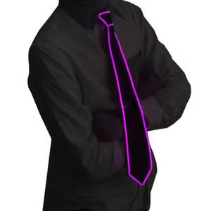 Envío rápido de la gota Hombres a todo color informal divertido iluminar <span class=keywords><strong>corbatas</strong></span> fiesta mostrar Decoración - Product Image 2