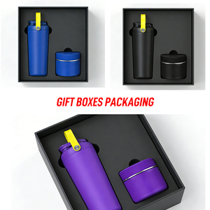 Set de Vasos Mezcladores de Proteínas de <span class=keywords><strong>Doble</strong></span> Capa Tritan con <span class=keywords><strong>Compartimento</strong></span> Portátil para Polvo, Recipiente de Acero Inoxidable 304 - Product Image 4