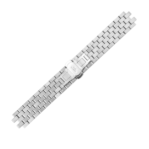 Correa de reloj de acero inoxidable con cinco cuentas, 18mm, 20mm, 21mm, 22mm, 24mm, conector de extremo curvo, ajuste universal - Product Image 2