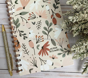 Estética barata <span class=keywords><strong>coreana</strong></span> Kawaii estacionario A4 estudiantes niños diario elemental escritura espiral <span class=keywords><strong>Agenda</strong></span> lindos cuadernos florales para niñas - Product Image 2