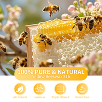 Bloque de Cera de Abeja 100% Natural de Alta Calidad, Cosechada en la Naturaleza, Suave, No Irritante, Suministro Directo de Fábrica, Base para Hacer Jabón