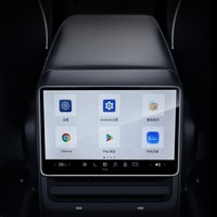 Garansi 1 tahun layar hiburan belakang Monitor kursi belakang mobil layar mobil kursi belakang Tv untuk mobil tesla Model 3 Y tampilan belakang