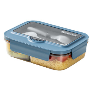 Microwave and Heatable Bento <b>Lunch</b> <b>Box</b> <b>with</b> Utensils Kids' Tiffin Storage Container for Take Away Newborn Food Storage - Product Image 1