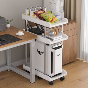 Support pour <span class=keywords><strong>ordinateur</strong></span> portable avec rotation à 360° °   Base mobile robuste avec roulettes, support anti-rouille et anti-bruit pour l'organisation du bureau - Product Image 2