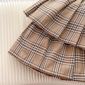 Automne hiver filles collège Style costume pull dentelle poupée col haut en tricot + <span class=keywords><strong>jupe</strong></span> plissée deux pièces filles ensembles vêtements boutique - Product Image 6