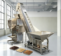 Distributeur semi-automatique à double tête pour pesage, ensachage et remplissage de 3 kg de granulés d'aliments pour animaux, de sucre et de riz