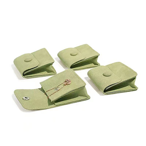 Luxury Customized Size Microfiber <b>Envelope</b> Jewelry Container Durable Pouch Packaging - Product Image 5