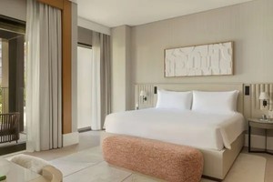 SHIYI <span class=keywords><strong>Delano</strong></span> by Accor Boutique Hotel de madera Cama individual Muebles de Hotel King Size Marco de cama de metal Juego de muebles de hotel de lujo - Product Image 2