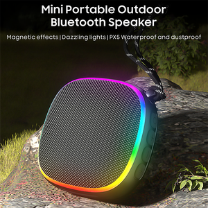ลำโพงไร้สายกันน้ำ IPX5ไฟ LED สีสันสดใสลำโพง BT5.3แบบพกพาขนาดเล็กอุปกรณ์เสริมด้านเสียง - Product Image 2