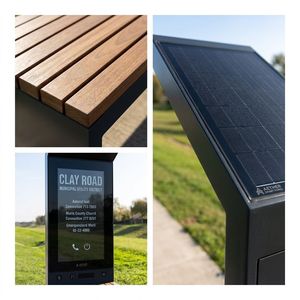 Panchine Intelligenti a Energia Solare con Ricarica Intelligente, Panche Fotovoltaiche Lunghe per Parchi Intelligenti e Luoghi Panoramici - Product Image 3