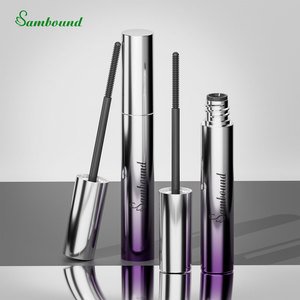Flacon de mascara personnalisé en PETG, conteneur cosmétique rond en plastique, emballage dégradé plaqué sous vide avec bouchon intérieur en NBR - Product Image 1