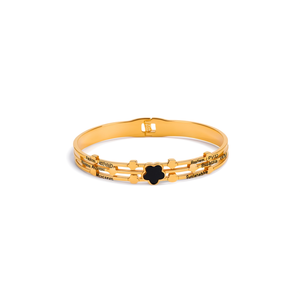 Fashion <b>Bangle</b> 316L Stainless Steel PVD Gold Plating Resistant Sustainable Jewelry Accessory - Product Image 2