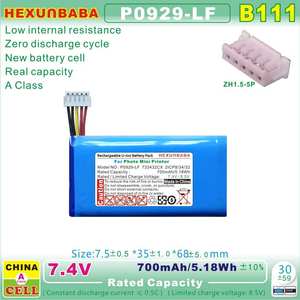P0929-LF 733432CX 7.4V 700mAh Polymer Li-Ion Akku für tragbare Foto Mini Drucker B111 - Product Image 3