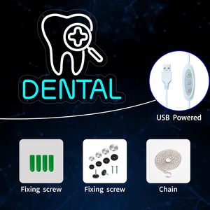 Dental letreros neon LED dimmable USB-powered ambient <b>light</b> store <b>window</b> decoration <b>light</b> street indicator <b>light</b> landscape <b>light</b> - Product Image 3