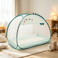 Universele Volledige Baby Muskietennet Wieg Mongoolse Tent Stijl Prinsessen Design Anti-Val Opvouwbaar Geen Installatie Staal
