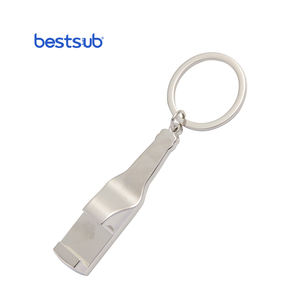 Vente en gros de cadeaux de Noël personnalisés par sublimation ouvre-bouteille porte-clés en forme de bière fête des pères - Product Image 2