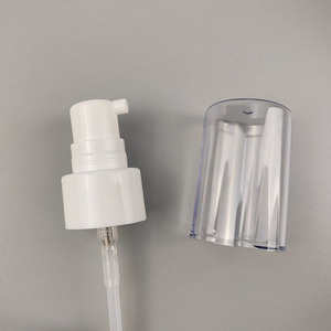 Bomba de crema de plástico de 24mm con tapa de cubierta grande Bomba de tratamiento de loción de plástico cosmético - Product Image 3