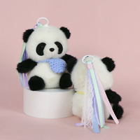 Porte-clés en peluche panda mignon multi-styles avec particules aromatiques pour pendentif de sac, décoration de sac à dos, collection, cadeau - Vente chaude