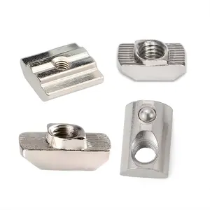Direct Manufacturer M3 M4, M5 M6 M8 M10 Aluminum 20 30 40 45 Series stainless steel Profile Sliding Drop in T Nuts/