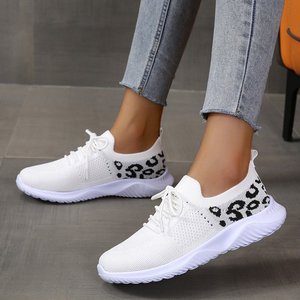 New Fashion A Women Plus Size Wedge Platform Sneakers <span class=keywords><strong>scarpe</strong></span> sportive Casual <span class=keywords><strong>stringate</strong></span> Mesh <span class=keywords><strong>scarpe</strong></span> vulcanizzate da donna traspiranti - Product Image 4