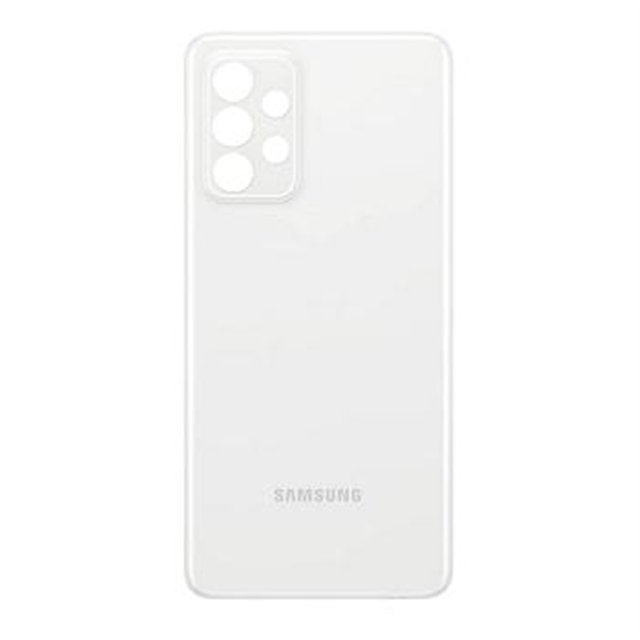 For A33 5G Mobile Phone Case PC Material Shockproof Pure Color White Replacement Battery Door