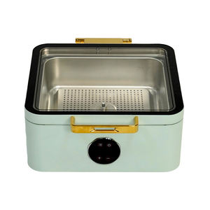 Plat à réchaud élégant en acier inoxydable avec contrôle numérique - Product Image 1