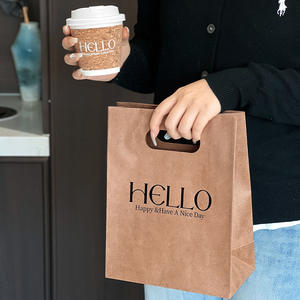 Bolsa <span class=keywords><strong>de</strong></span> Papel Kraft Impresa Personalizada para Comida para Llevar y Entrega <span class=keywords><strong>de</strong></span> Alimentos, <span class=keywords><strong>Bolsas</strong></span> <span class=keywords><strong>de</strong></span> Papel Marrón con su Logotipo - Product Image 5