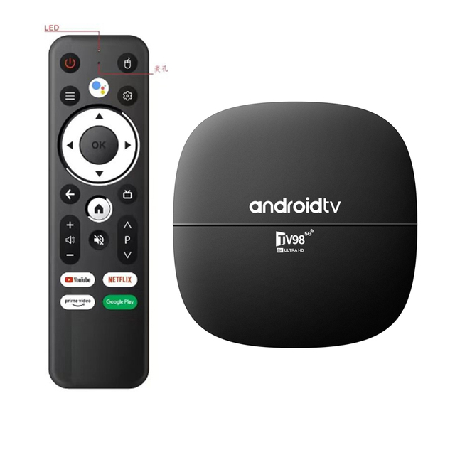 Allwinner H313 Dual-Frequency WiFi for Bluetooth Network TV Box Foreign Trade ATV 4K HD Android 13 Set-Top TV Box TV98 H313