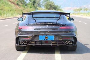 <span class=keywords><strong>AMG</strong></span> <span class=keywords><strong>GT</strong></span> B Style Kit de carrocería de fibra de carbono para <span class=keywords><strong>Mercedes</strong></span> Benz <span class=keywords><strong>AMG</strong></span> <span class=keywords><strong>GT</strong></span> GTC GTS 2015-2018 parachoques delantero parachoques trasero alerón Punta de escape - Product Image 4