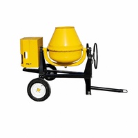 Bétonnière automatique compacte 350L pour 1 sac de ciment, portable, électrique, à essence ou diesel