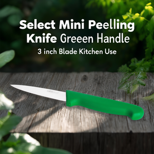 Coltello Sbucciatore Mini Select con Manico Verde e Lama da 3 Pollici per Uso in Cucina - Product Image 3