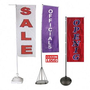 Logo Printed Personalized Advertising Banner Flag Custom Flag Shape Logo Outdoor Street Pvc <b>Vinyl</b> Banner Advertising Custom - Product Image 1