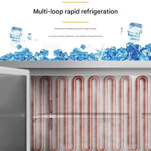 Supermercado comercial <span class=keywords><strong>Mesa</strong></span> de hielo fresco/<span class=keywords><strong>MESA</strong></span> DE PESCADO Comercial de acero inoxidable Mariscos Pescado Exhibición Congelador Caja Vitrina <span class=keywords><strong>Mesa</strong></span> - Product Image 5