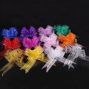 Baru Datang PP Hadiah Pita Tarik Busur Hadiah Pembungkus Aksesoris Kotak Hadiah Natal dan Pohon Ornamen Organza Pita Busur - Product Image 2