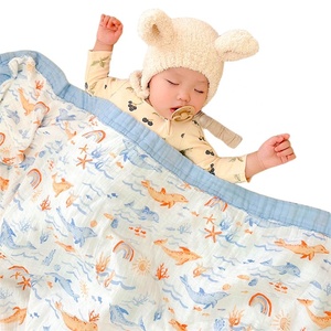 Haute qualité mousseline coton bébé serviette bébé nouveau-né couverture de bain Ultra doux chaud respirant absorbant couvertures d'hiver pour bébé - Product Image 4