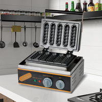Offre Spéciale Durable 5 Bâtons Gaufrier Fabricant Commercial Réglable Contrôle de Température Gaufrier Antiadhésif de Chine