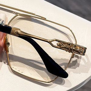 Montura de <span class=keywords><strong>gafas</strong></span> con doble puente, estilo moderno para <span class=keywords><strong>mujer</strong></span>, a la moda. - Product Image 5