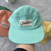 Nueva moda PANA personalizada 5 paneles campamento sombrero y gorra con bordado