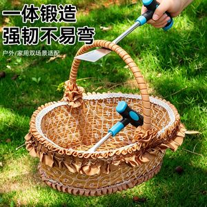 Pelle de jardin en acier au manganèse épaissi, outil de creusement multifonctionnel pour la plantation de légumes sauvages, désherbage, utilisation en extérieur - Product Image 4